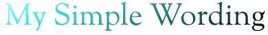 My Simple Wording Es